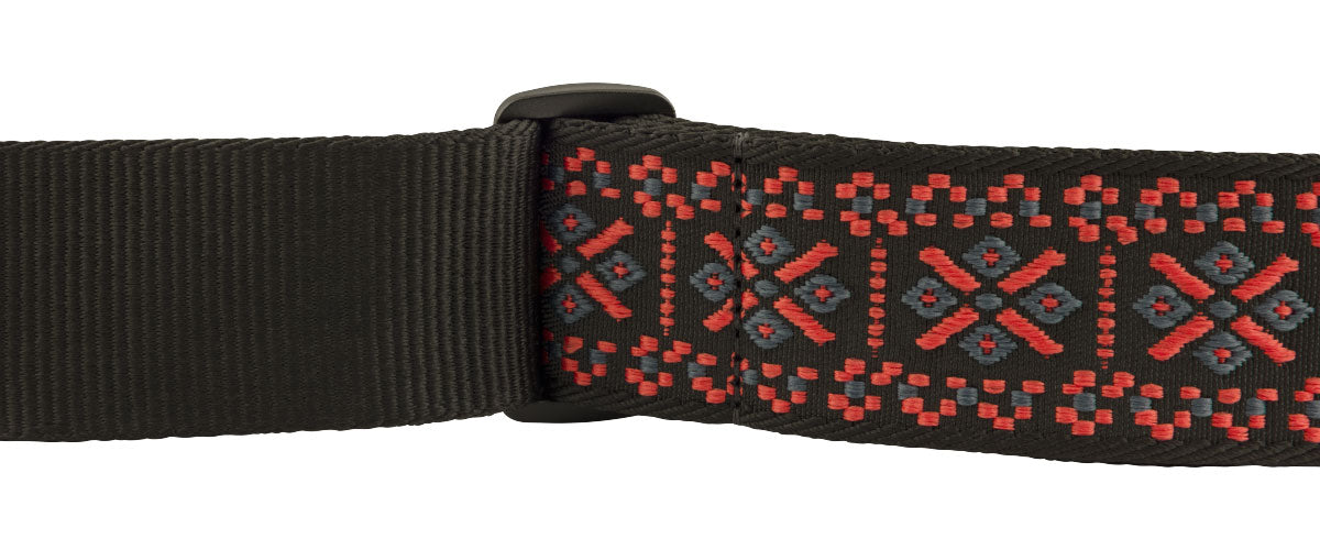 PASADENA WOVEN STRAP LATTICE RED 2"