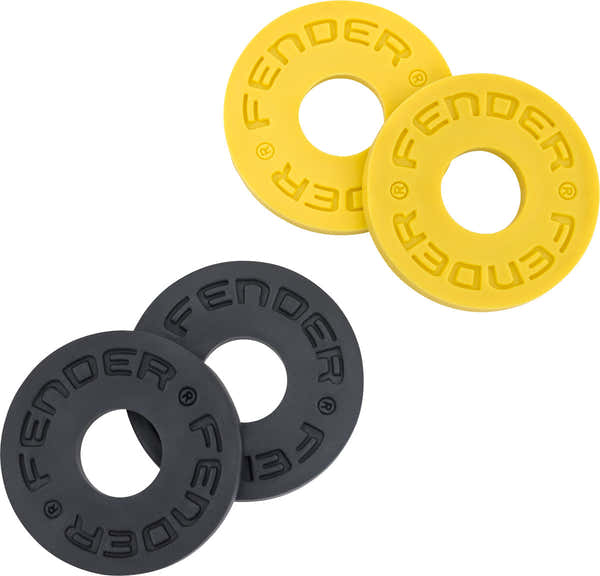 Fender Strap Blocks Third Man Records 2 x Black and 2 x Yellow