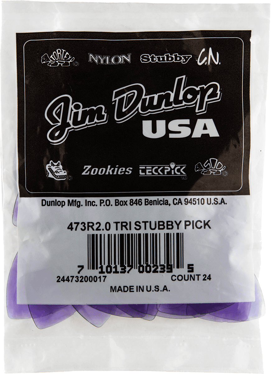 24 x 2,00mm Triangle Stubby Light Purple