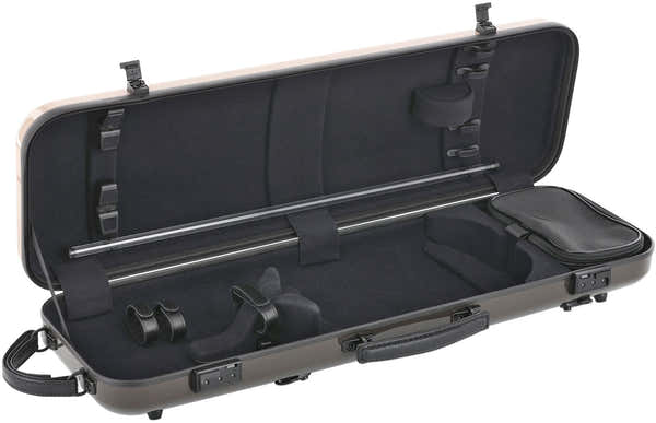AIR ANNIVERSARY VIOLIN CASE BROWN/BEIGE WITH SIDE HANDLE