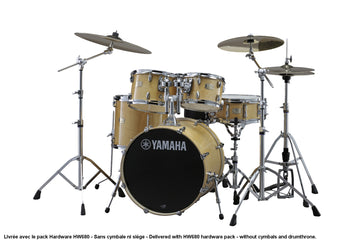 STAGE CUSTOM BIRCH - FUSION 20" - NATURAL WOOD + PACK HARDWARE HW680W