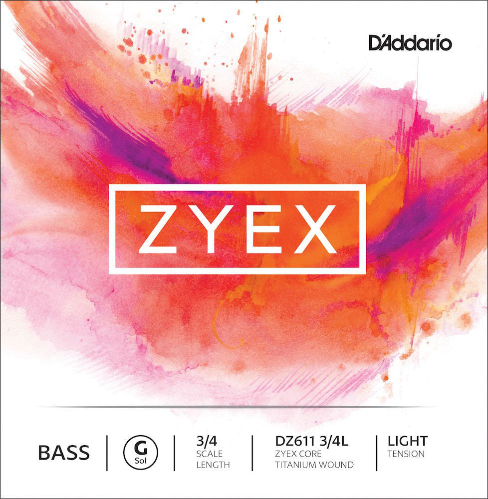 D'ADDARIO ZYEX DZ611 LOW-DRAG FLOOR CORD FOR 3/4" DOUBLE BASS