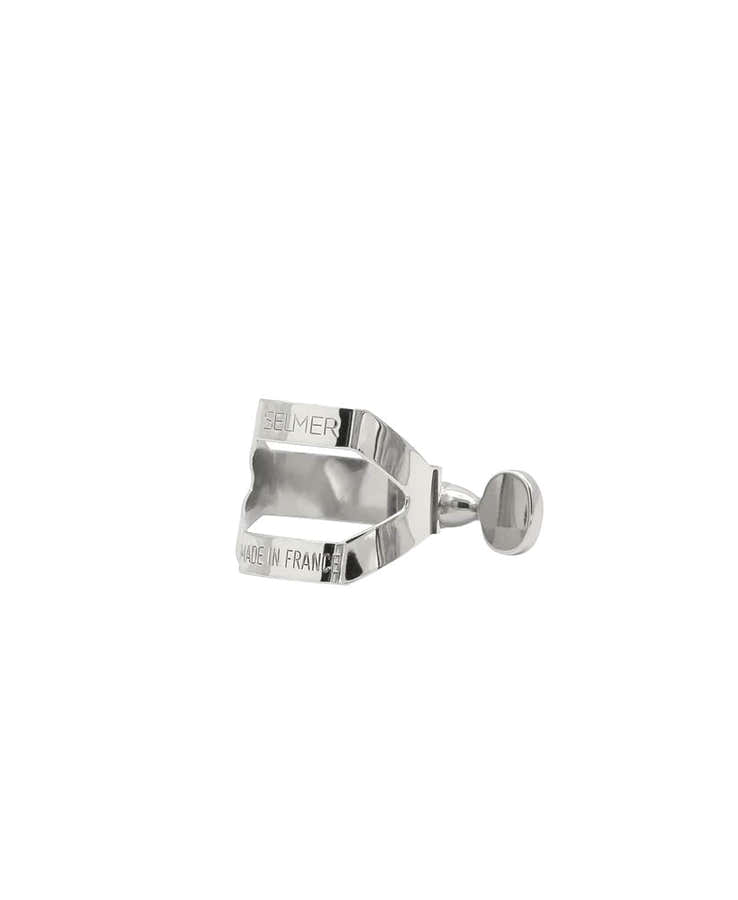 SOPRANO SAXOPHONE LIGATURE SILVER-PLATED (EBONITE MOUTHPIECE)