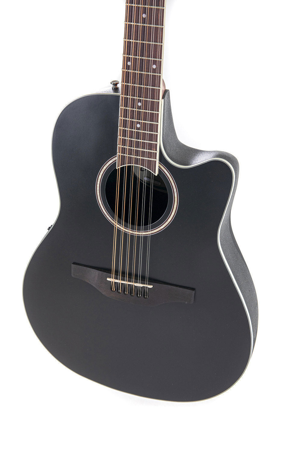 Ab2412Ii Mid Cutaway 12-String Black Satin