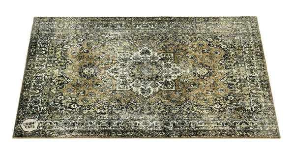 Drum N Base VP13-GRN - VINTAGE PERSIAN STAGE / DRUM MAT 1.30 X 0.90M ANTI-SLIP - GREEN