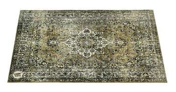 VP13-GRN - VINTAGE PERSIAN STAGE / DRUM MAT 1.30 X 0.90M ANTI-SLIP - GREEN