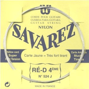 Savarez 524J D-4 Yellow Card Extra Heavy Tension (Unit)