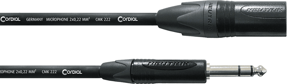 Cordial AUDIO CABLE XLR MALE/STEREO JACK 10 M