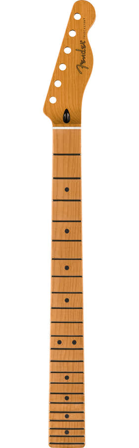 SATIN ROASTED MAPLE TELECASTER NECK 22 JUMBO FRETS 12" MAPLE FLAT OVAL SHAPE