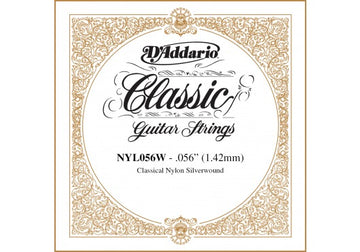 NYL056W SILVER-PLATED COPPER CLASSICAL SINGLE STRING .056
