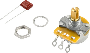 Pure Vintage 250K Split Shaft Potentiometer With Mounting Hardware