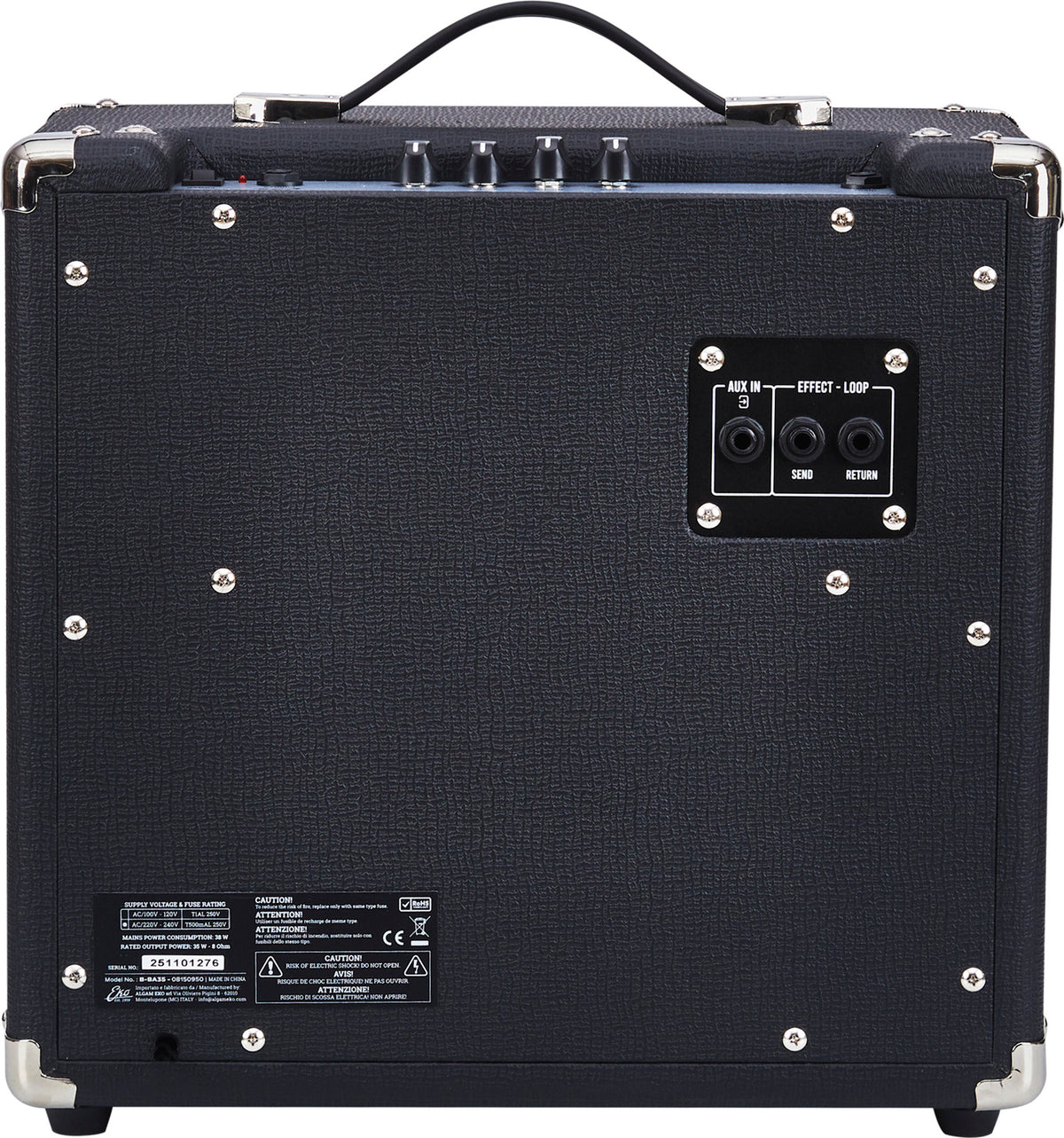 1 channel + FX loop - 10" speaker - 35W