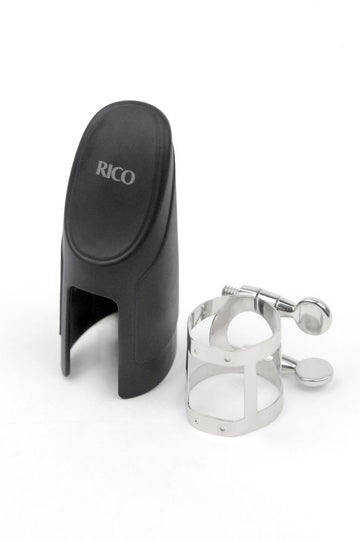 RSS1N - RICO SOPRANO SAXOPHONE LIGATURE AND CAP NICKEL PLATED