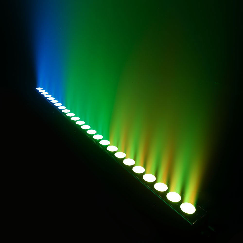 TRIBAR 400 IR - TRICOLOR LED BAR (RGB) 24 X 3 W BLACK BOX WITH INFRARED REMOTE CONTROL