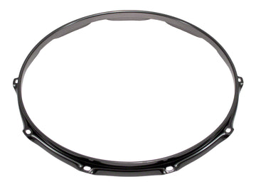 H30-14-10BK - 14" 10 HOLES BLACK 3.0MM SUPER TRIPLE FLANGE DRUM HOOP