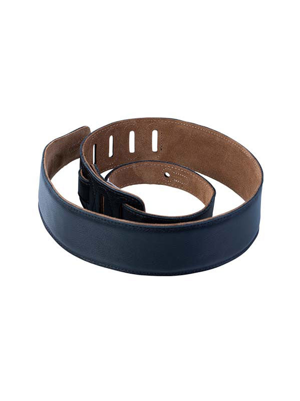 Padded Leather With Suede Back 6,4 Cm - Black