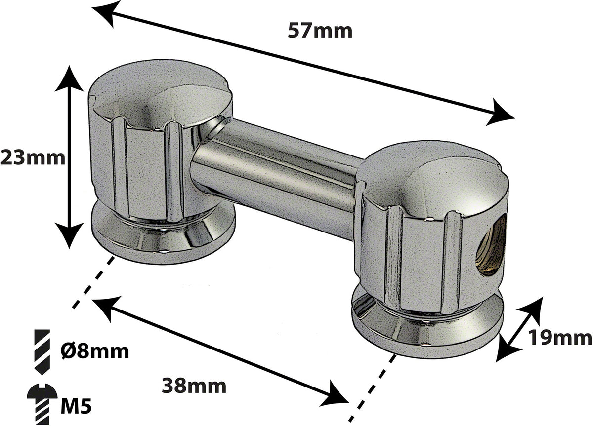 TL8S38 - TUBE LUG - 38MM - SINGLE ENDED (X1)