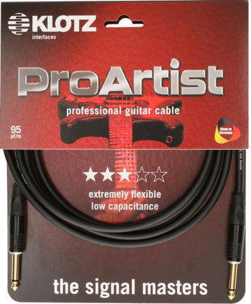 Pro Artist Instrument Cable 3M Mono Jack - Mono Jack