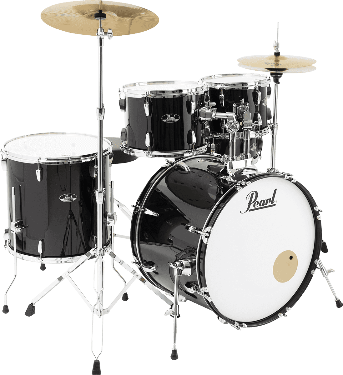 ROADSHOW STAGE 22 JET BLACK + SOLAR CYMBALS