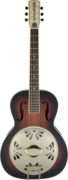 G9240 Alligator Round-Neck Biscuit Cone Resonator 2-Color Sunburst