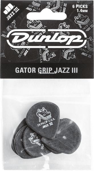 Dunlop 6 x 1,40mm Gator Grip Jazz III