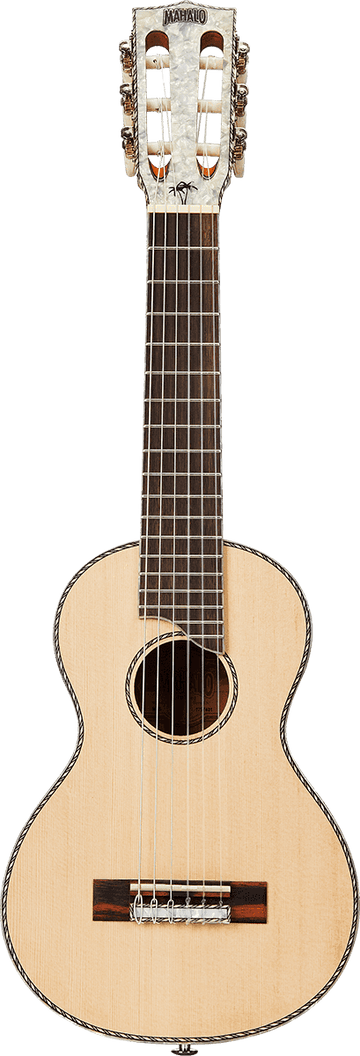 Guitalele Natural Pearl Head + Cover