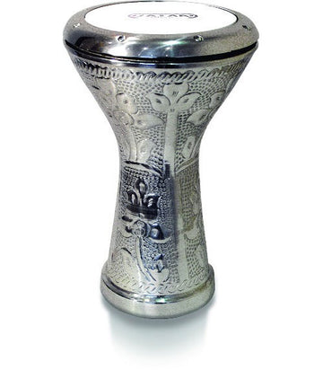 Egyptian Darbouka 3024 Carved Silver