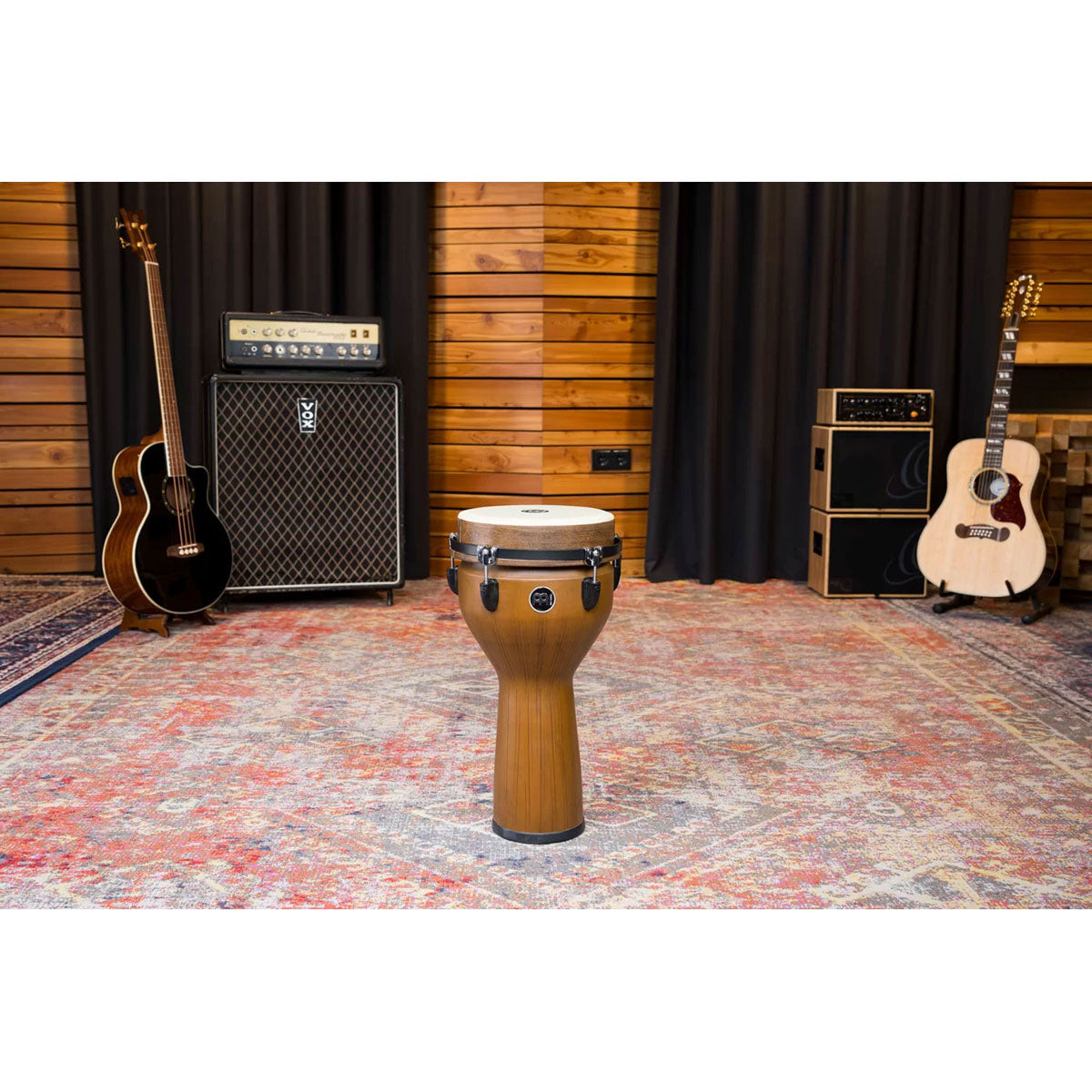 Jumbo Synthetic Djembe 1" Barnwood