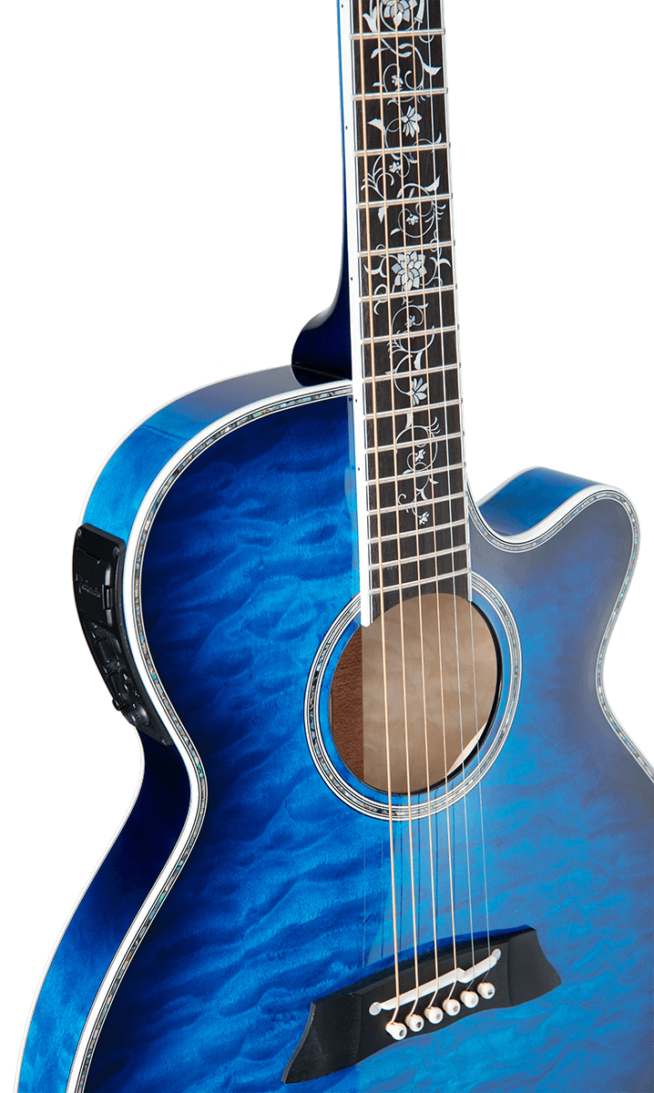 Japan Thin Line Series Tsp100 Fx Cutaway Quilt Dark Blue Sunburst