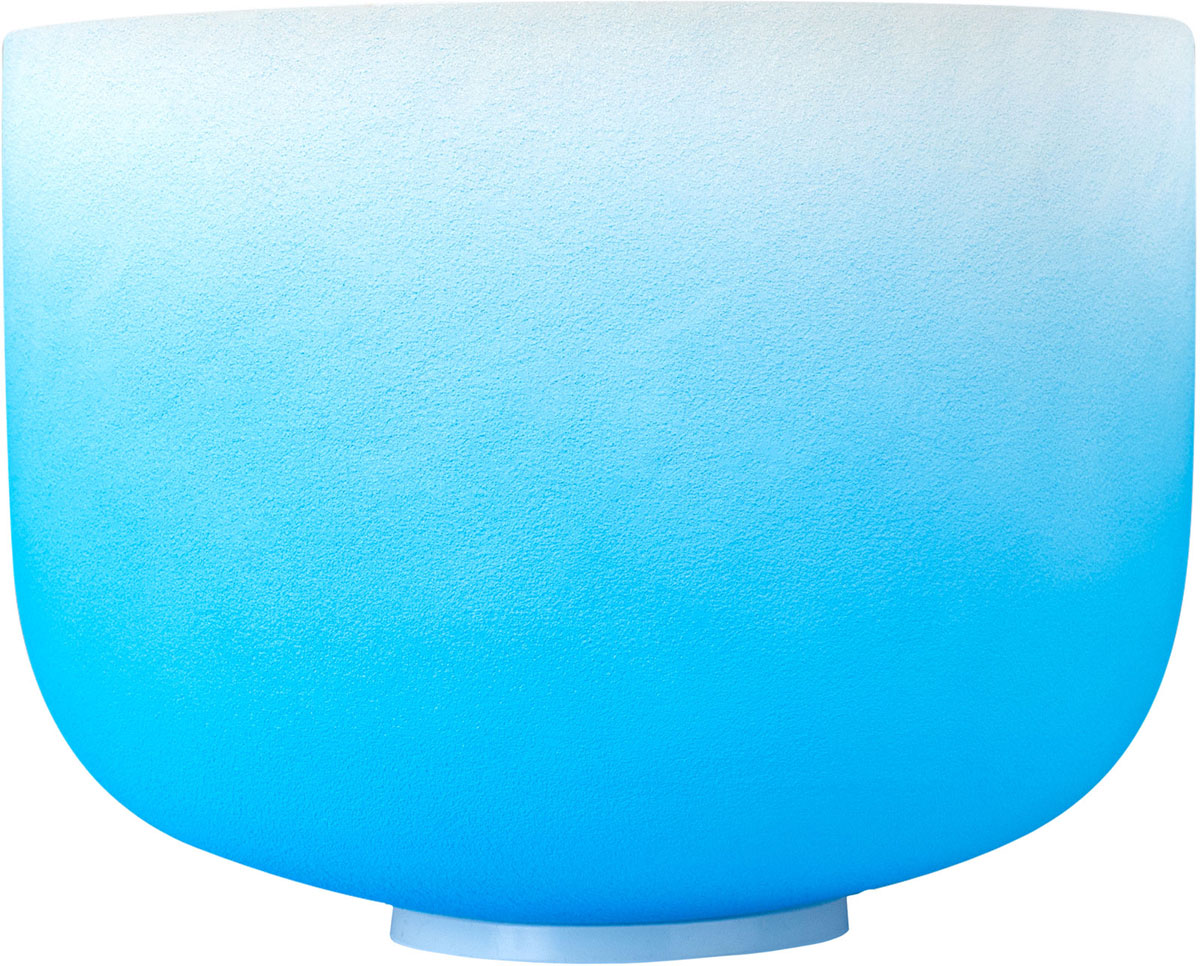 Crystal Singing Bowl Chakra 10" - Blue Throat G (432 Hz)