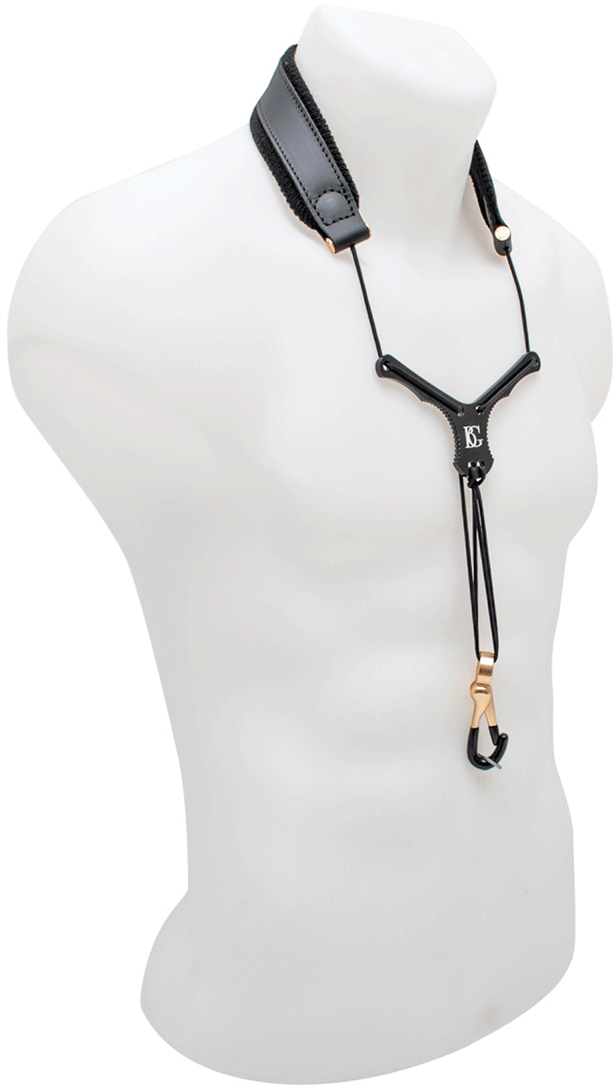 Zen Lanyard Black - Metal Snap Hook - Sax Soprano/alto/ Tenor