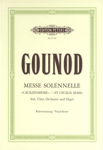 Gounod Charles - Messe Solennelle En L'honneur De SAINTE-cecile - Mixed Choir (par 10 Minimum)