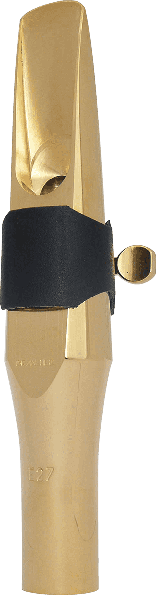 GOLD PLATED METAL BARITONE SAX MOUTHPIECE - BALANCE OPENING 29