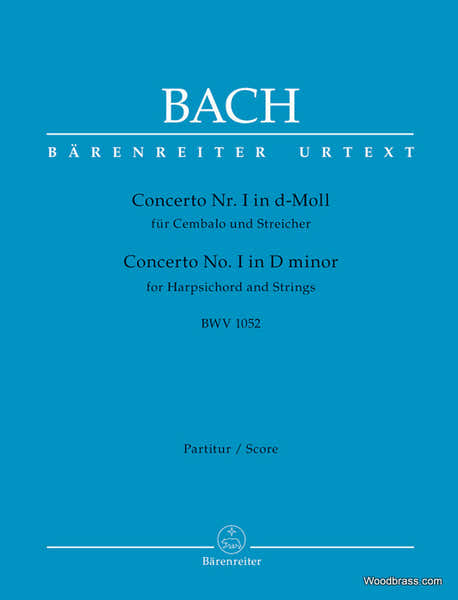 Barenreiter Bach J.S. - Concerto N°1 In D-moll BWV 1052