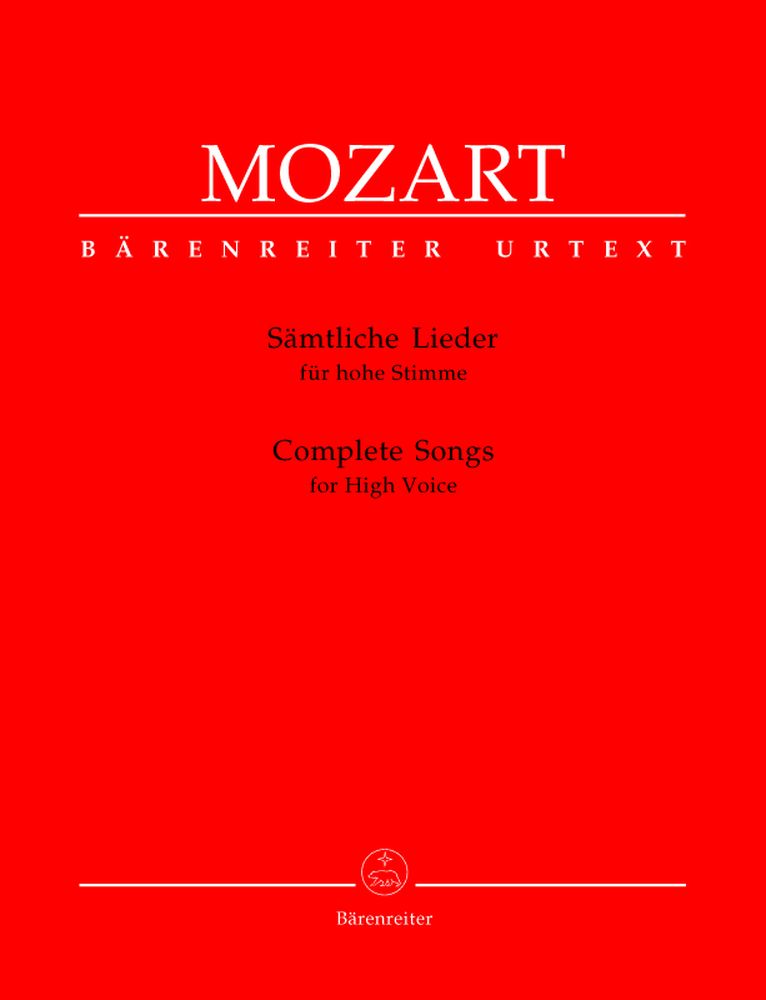 Moz W.A. - Complete Songs - Voix Haute Piano