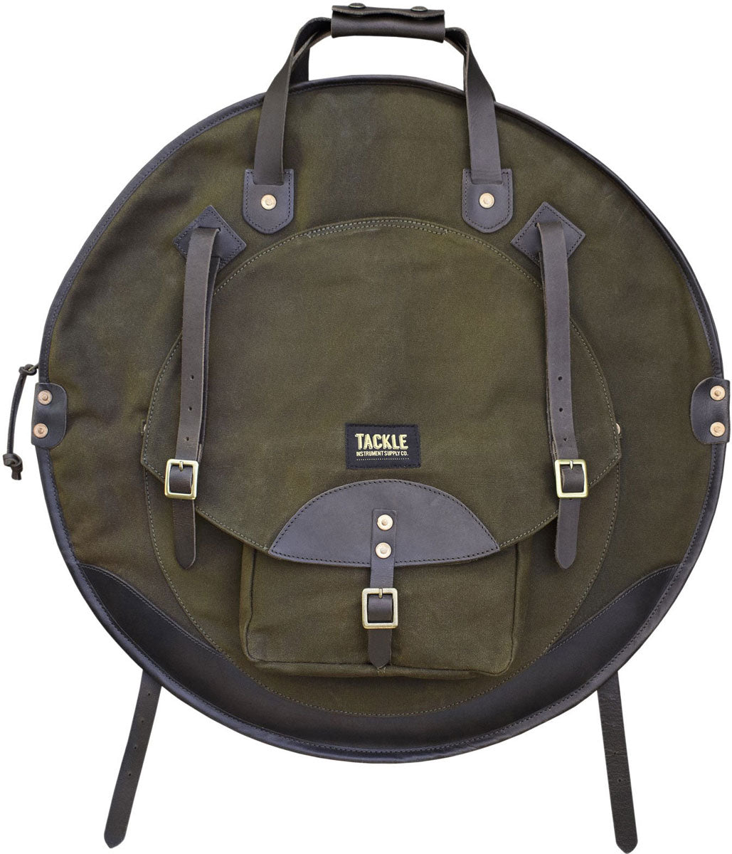 22" Backpack Cymbal Case - Forest Green/Dark Brown