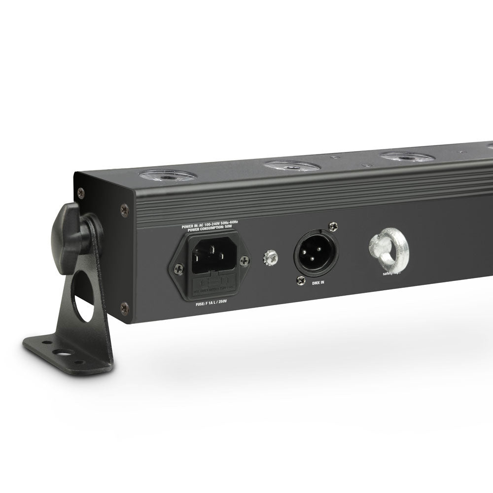 TRIBAR 200 IR - TRICOLOR LED BAR (RGB) 12 X 3 W BLACK BOX WITH INFRARED REMOTE CONTROL