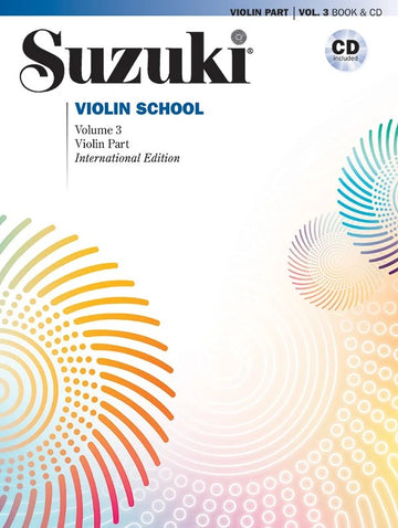 Suzuki Violin School Violin Part Vol.3 Rev. Edition + CD - Violon