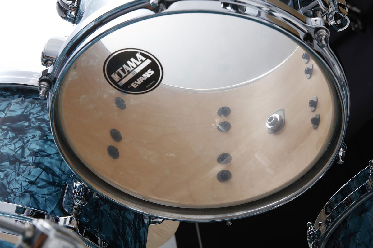 STARCLASSIC MAPLE STAGE 22 DRUM KIT CHROME SHELL HARDWARE TURQUOISE PEARL