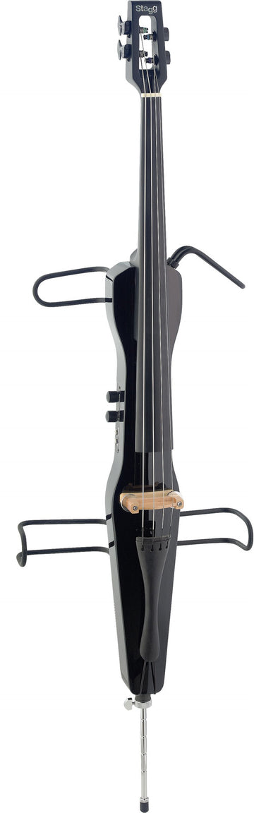 ECL 4/4 BK Cello+Carrying Bag/Bow Black