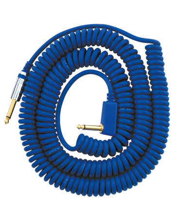 VCC90 COILED JACK CABLE 9M BLUE