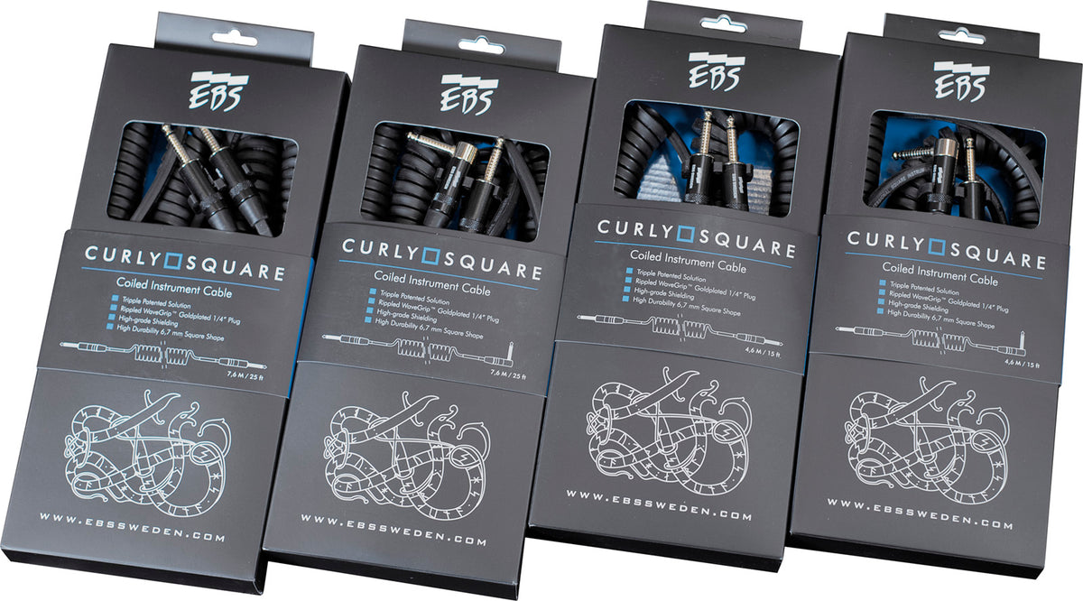 Instrument Cable Curly 7,6M Straight/Straight