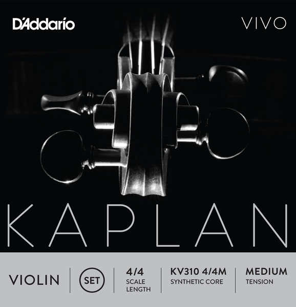 D'ADDARIO 4/4 KAPLAN VIVO VIOLIN STRING SET MEDIUM TENSION