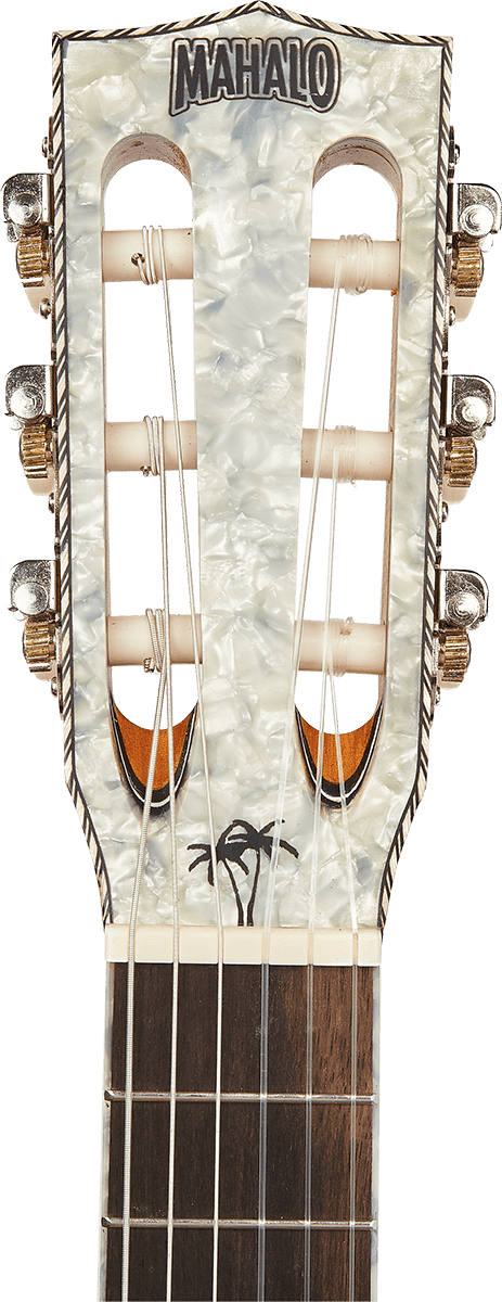 Guitalele Natural Pearl Head + Cover