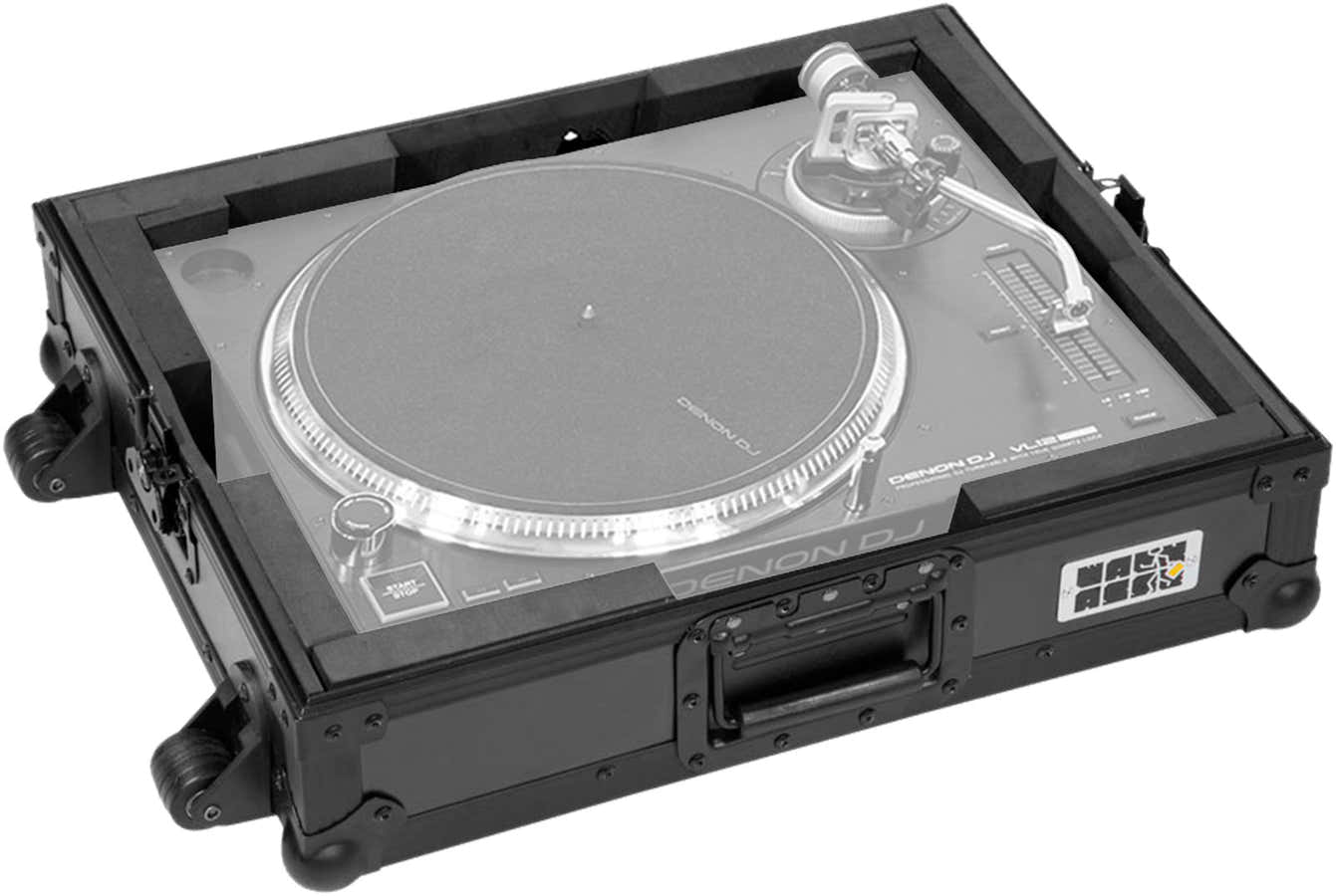 Turntable Trolley Black
