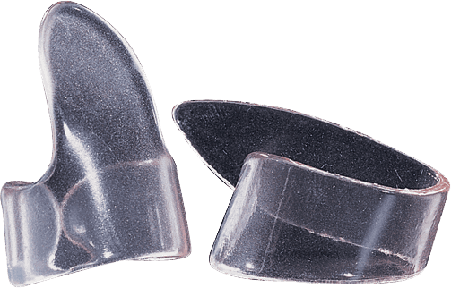 12 x Medium Transparent Shell Fingerpicks
