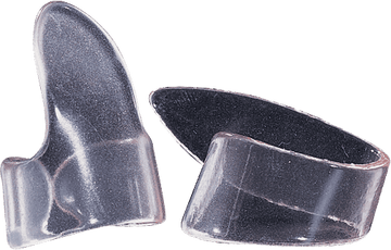 12 x Medium Transparent Shell Fingerpicks