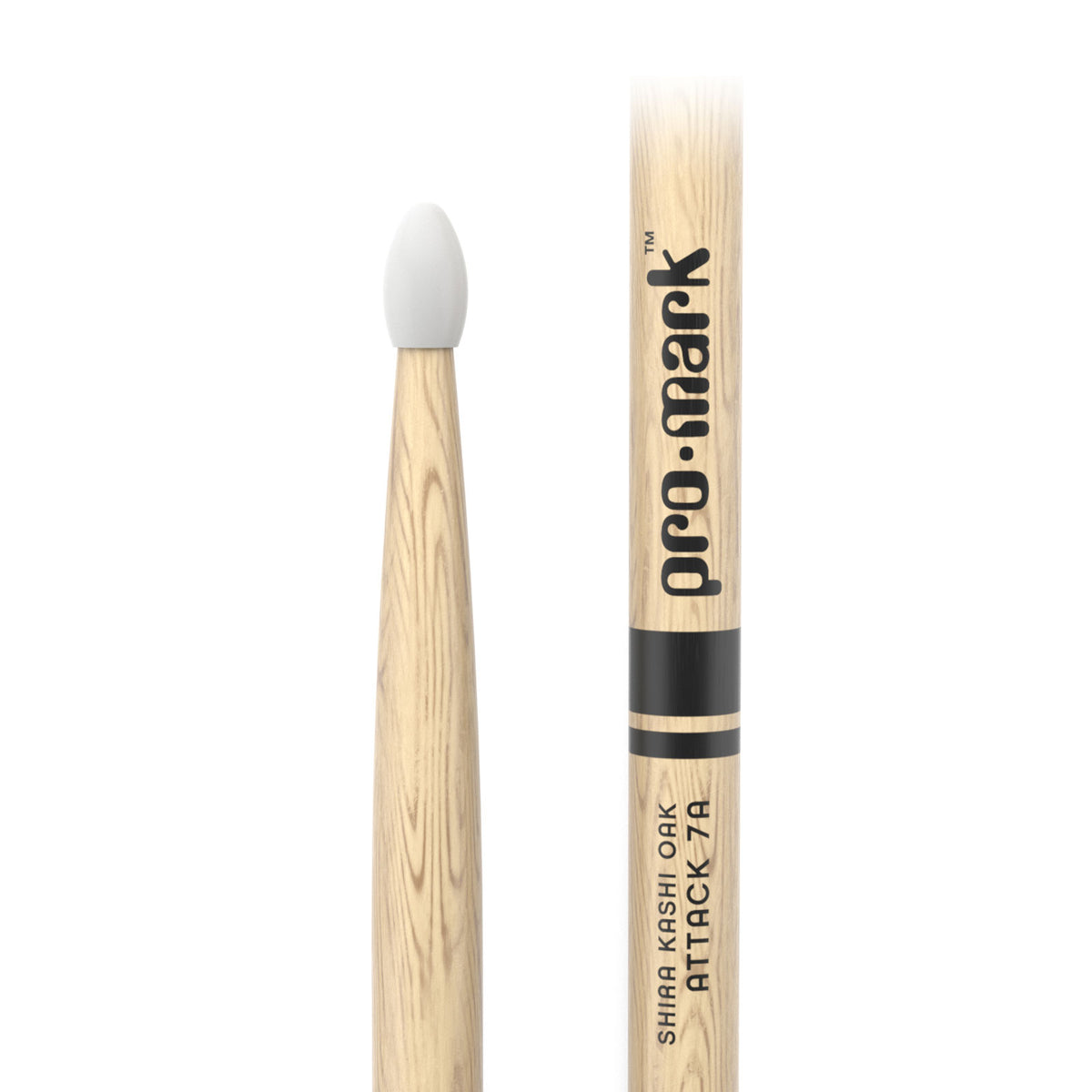 CLASSIC ATTACK 7A SHIRA KASHI OAK DRUMSTICK OVAL NYLON TIP