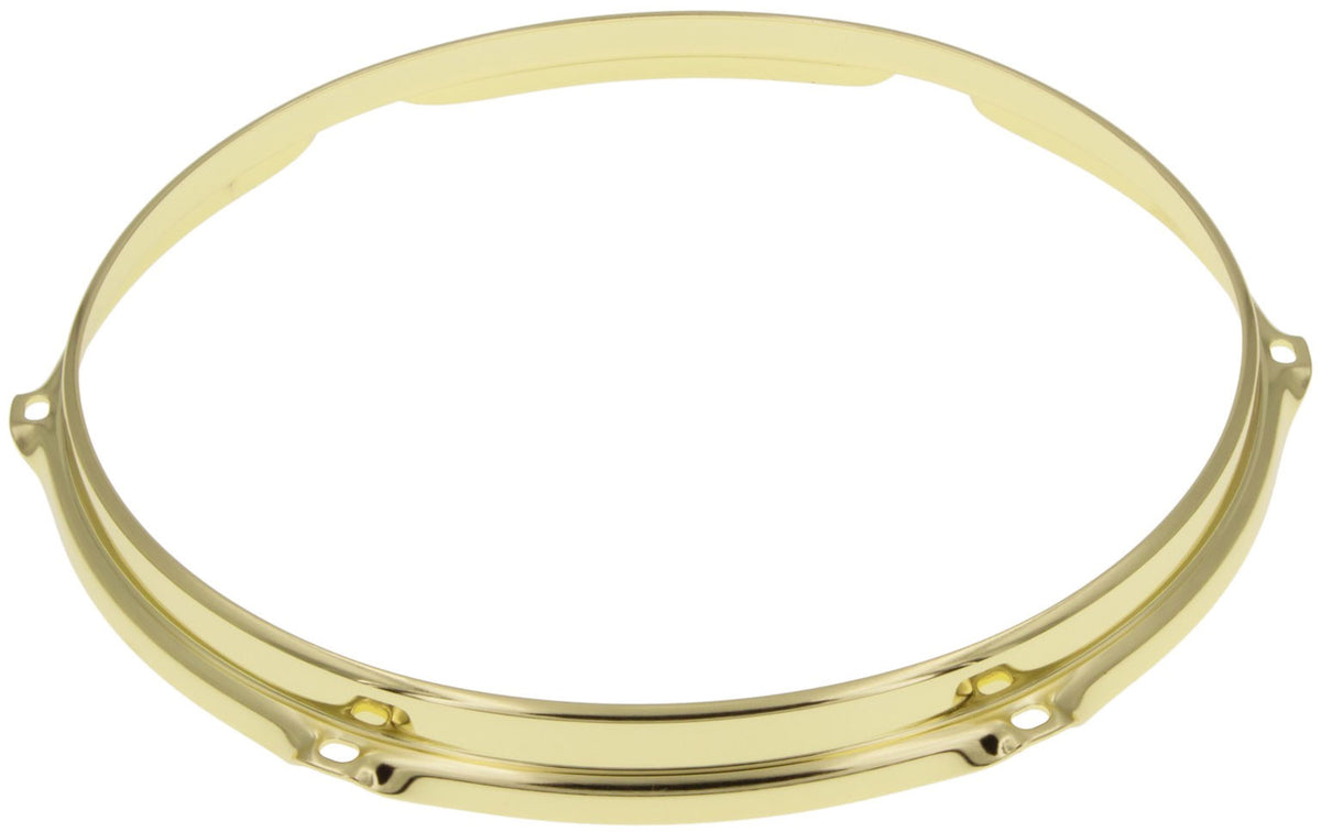 HS23-10-6BR - 10" 6 Holes Brass 2.3mm S-Style Triple Flange Drum Hoop