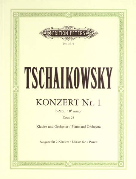 Edition Peters Tchaikovsky Pyotr Ilyich - Concerto No.1 In B Flat Minor Op.23 - Piano 4 Hands